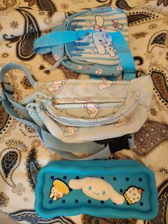 Sanrio Cinnamoroll Mini Backpack, Waist Bag, and Pouch Set