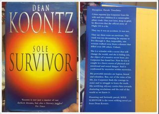 Sole Survivor by Dean Koontz Paperback Thriller Novel