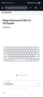 Apple Magic Keyboard (USB-C) - model A2450 [sealed]