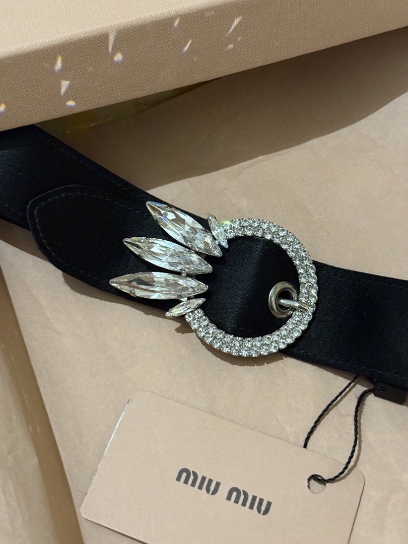 Miu Miu Headband ( NEW with box and all) (Category: Hair Accessories) located in Singapore. Submitted by hannabbk (Listing ID 1452820725, Image 5). Description: Authentic Miu Miu. For hair. Headband. Super shiny. Silky. With tag, brand new, with boxes. new, never worn, clearing closet as moving away. .