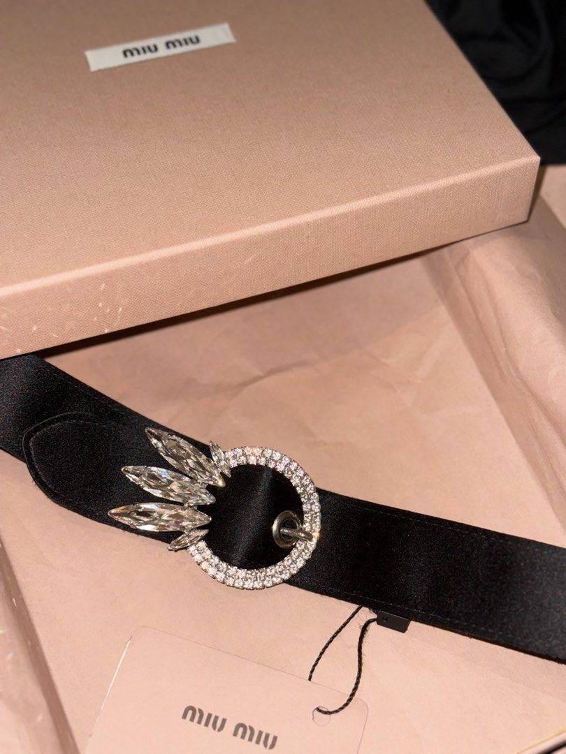 Miu Miu Headband ( NEW with box and all) (Category: Hair Accessories) located in Singapore. Submitted by hannabbk (Listing ID 1452820725, Image 3). Description: Authentic Miu Miu. For hair. Headband. Super shiny. Silky. With tag, brand new, with boxes. new, never worn, clearing closet as moving away. .