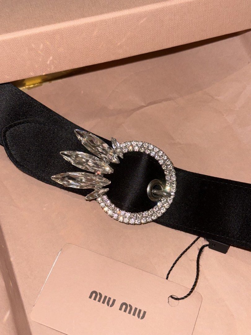 Miu Miu Headband ( NEW with box and all) (Category: Hair Accessories) located in Singapore. Submitted by hannabbk (Listing ID 1452820725, Image 4). Description: Authentic Miu Miu. For hair. Headband. Super shiny. Silky. With tag, brand new, with boxes. new, never worn, clearing closet as moving away. .
