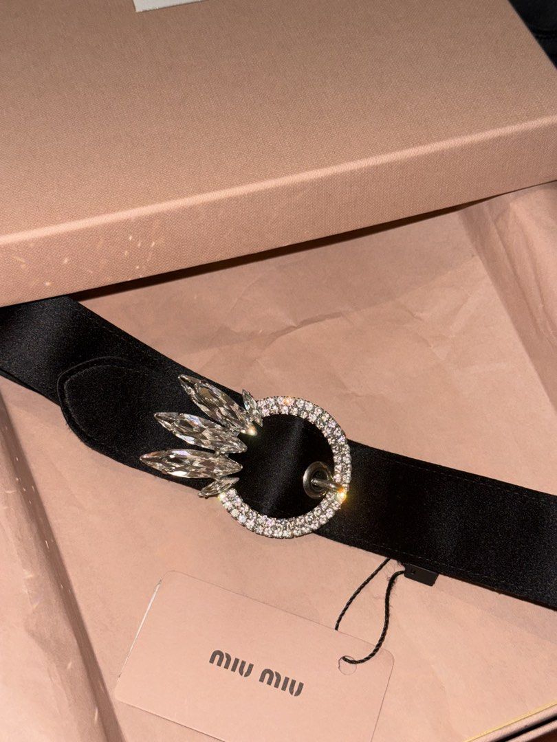 Miu Miu Headband ( NEW with box and all) (Category: Hair Accessories) located in Singapore. Submitted by hannabbk (Listing ID 1452820725, Image 2). Description: Authentic Miu Miu. For hair. Headband. Super shiny. Silky. With tag, brand new, with boxes. new, never worn, clearing closet as moving away. .
