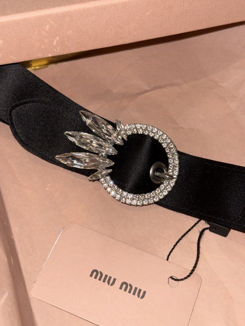 Miu Miu Headband ( NEW with box and all) (Category: Hair Accessories) located in Singapore. Submitted by hannabbk (Listing ID 1452820725, Image 1). Description: Authentic Miu Miu. For hair. Headband. Super shiny. Silky. With tag, brand new, with boxes. new, never worn, clearing closet as moving away. .