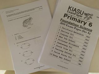 2019 P6 Foundation Science Exam Papers
