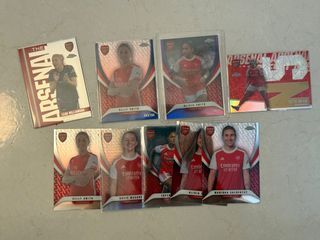 Arsenal Topps Chrome Football Cards card