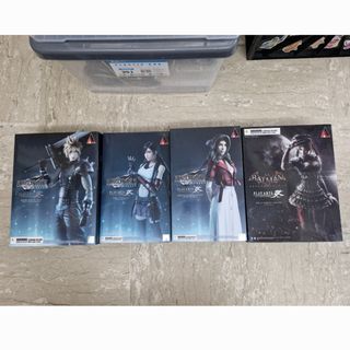 Play Arts Kai Toy Bundle (Final Fantasy VII 7 Cloud Tifa Aerith Harley Quinn)