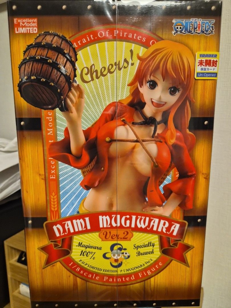 One Piece portrait.of.pirates Nami Mugiwara Ver.2 Limited Edition (Category: Toy Figures) located in Singapore. Submitted by justanordinarygal (Listing ID 1447648130, Image 6). Description: - Limited Edition One Piece Nami Mugiwara Ver.2 Figure - 1/8 Scale Painted Version - Box is sealed ('Trader Un-Opened' sticker) - Ideal for any One Piece collector or fan *Shipping from Japan, upfront payment required.*.