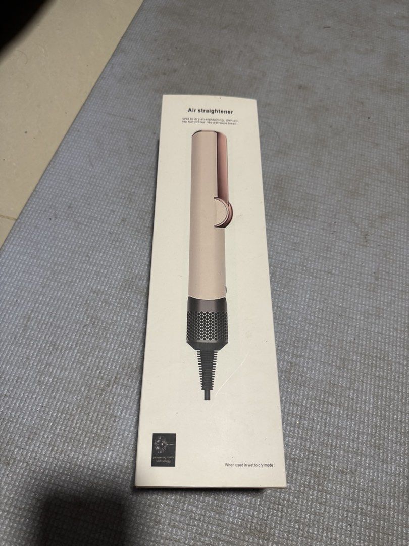 Air Straightener Hair Tool - Pink (Category: Hair) located in Singapore. Submitted by girlsinparadise (Listing ID 1447836930, Image 1). Description: - Straighten hair using air, no hot plates needed. - Protects hair from extreme heat damage. - Intelligent heat control for optimal results. - High-pressure air jets for effective styling. - LCD screen displays airflow and temperature. - Ideal for quick and easy hair styling..