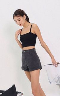 Lovet Karl Corduroy Cuffed Hem Shorts