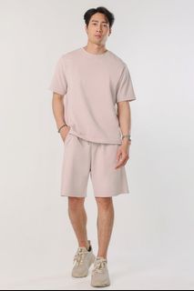 LOVET Men Homebody lounge Boxy Tee (Cashmere)