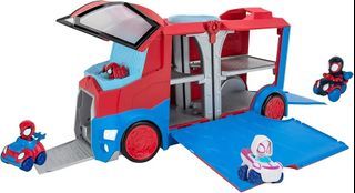 Marvel Spider-Man Transforming Vehicle Playset with Figures