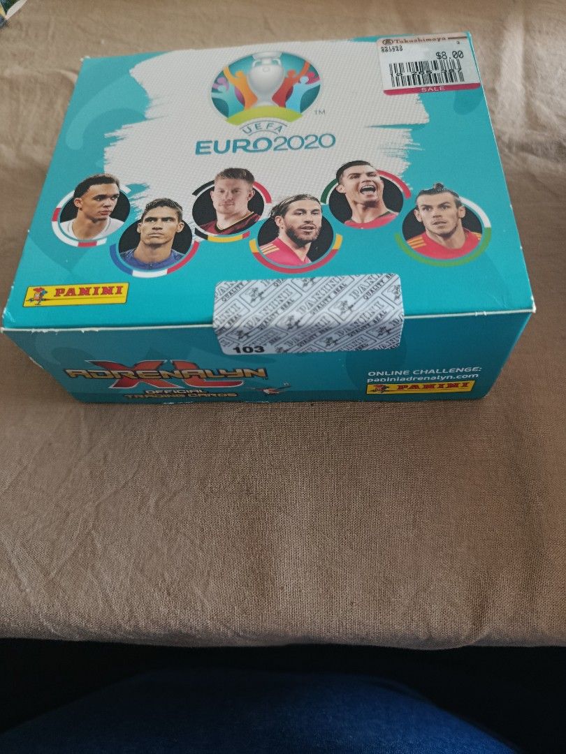 Panini Euro 2020 AdrenalynXL (Category: Card Boxes & Cases) located in Singapore. Submitted by knicksknacks (Listing ID 1447714042, Image 1). Description: - Panini Euro 2020 AdreynalynXL sealed box - items in second pic free - Ideal for collectors - Great addition to your collection.
