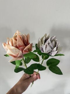 Real Money Flower bouquet Rose Handmade Valentine’s Day mother day father day surprise gift