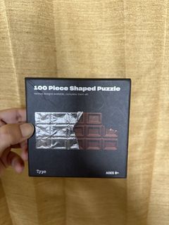 Typo 100 Piece Shaped Puzzle - Chocolate Bar Design