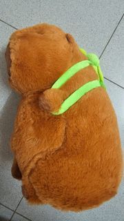 Capybara Plush Toy with Turtle Backpack