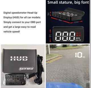 Digital Speedometer Head-Up Display (HUD) for All Cars