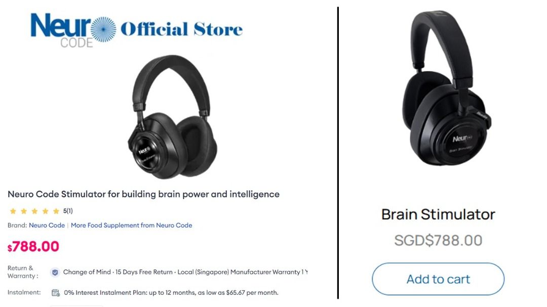 💥 $780 Award-Winning NEURO CODE Brain Enhancer Soundwaves Headphones for Brain Wellness (Category: Headphones & Headsets) located in Singapore. Submitted by gleeli (Listing ID 1448327974, Image 3). Description: - Proprietary Liscensed Award-Winning NEURO CODE Soundwave headphones - Neuro-scientific research - 8 Patents filed! - Enhances neuron connections for improved mental wellness - Aids with anxiety, depression, ADHD, and dementia - Boosts p