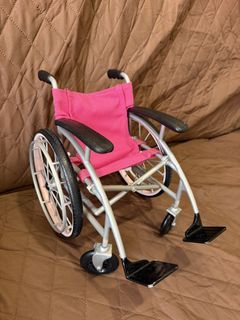 Pink Doll Wheelchair