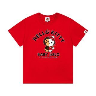 BAPE Kids Baby Milo x Hello Kitty Split Graphic Tee