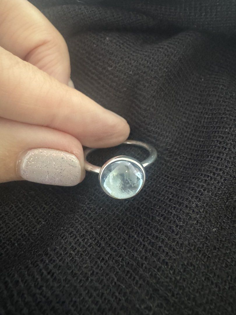 Sterling silver blue topaz ring (Category: Rings) located in Singapore. Submitted by croka (Listing ID 1453127836, Image 4). Description: Sterling silver blue topaz ring. Pick up in Katong 437831 or select delivery. Thank you. 🙏 .