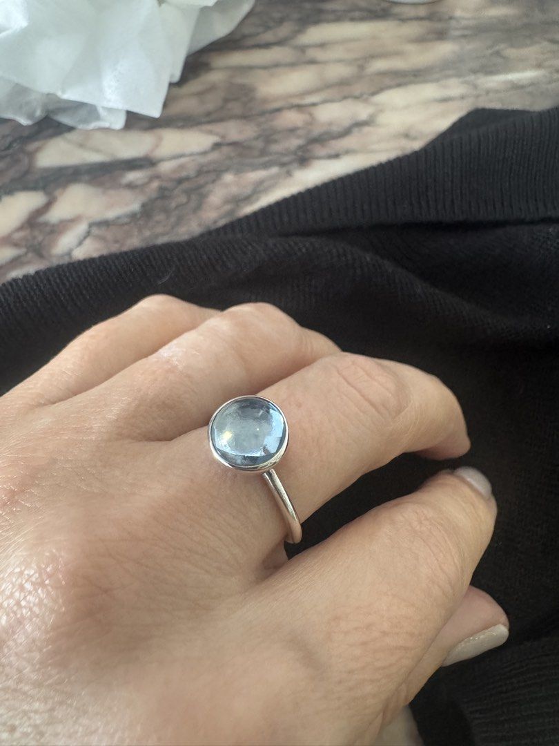 Sterling silver blue topaz ring (Category: Rings) located in Singapore. Submitted by croka (Listing ID 1453127836, Image 2). Description: Sterling silver blue topaz ring. Pick up in Katong 437831 or select delivery. Thank you. 🙏 .