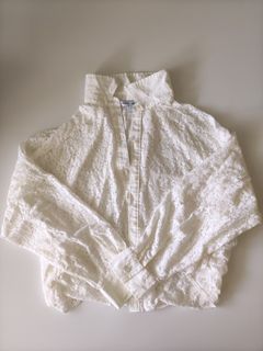 Y2k vintage Old Navy White Lace Button-Up Shirt