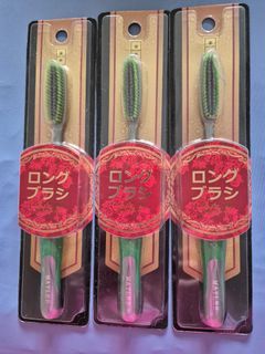 A Set Three Japan Long-head Soft Bristle Matlee Toothbrush W Free gift