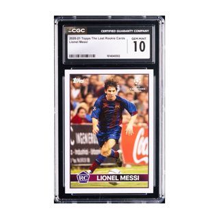 CGC 10 Gem Mint Lionel Messi Excellent Centering Topps The Lost Rookie Cards card