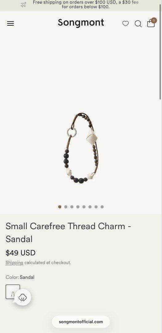 Songmont small carefree thread charm (Category: Charms) located in Singapore. Submitted by pk2015 (Listing ID 1454854804, Image 1). Description: .
