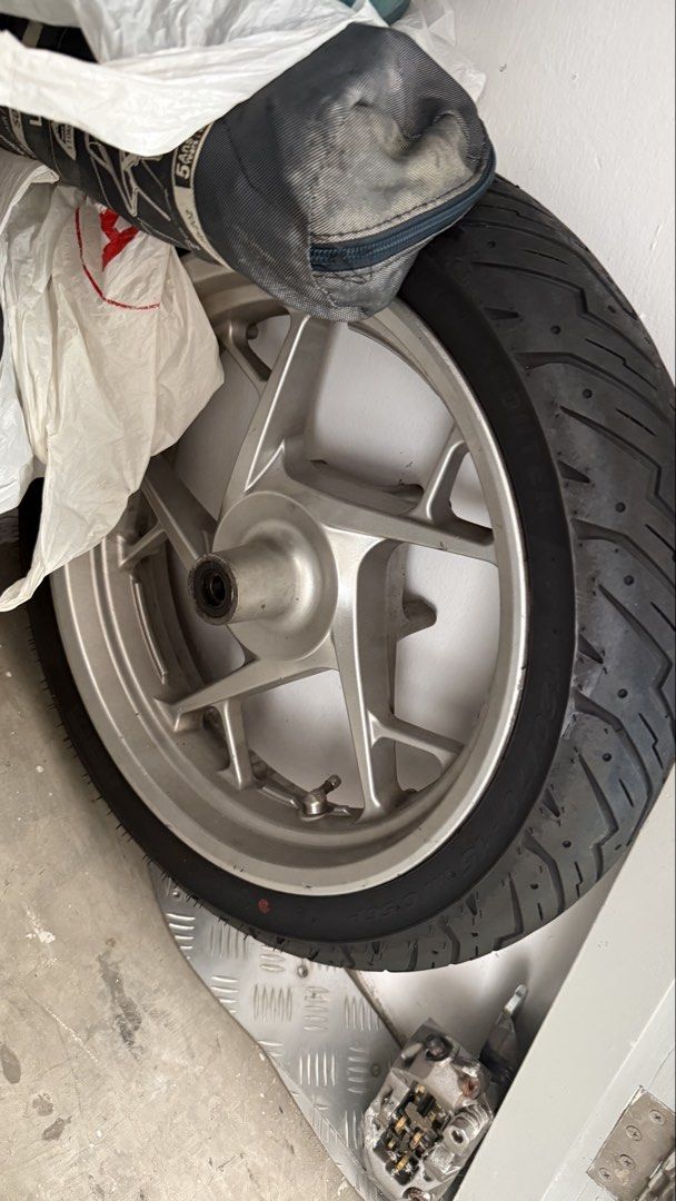 Xmax V1 Stock Rims (Category: Motorcycle Accessories) located in Singapore. Submitted by yancet (Listing ID 1454842756, Image 2). Description: Clearing Space.