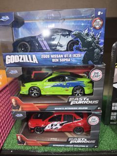 Jada Fast & Furious & Godzilla Die-Cast Cars