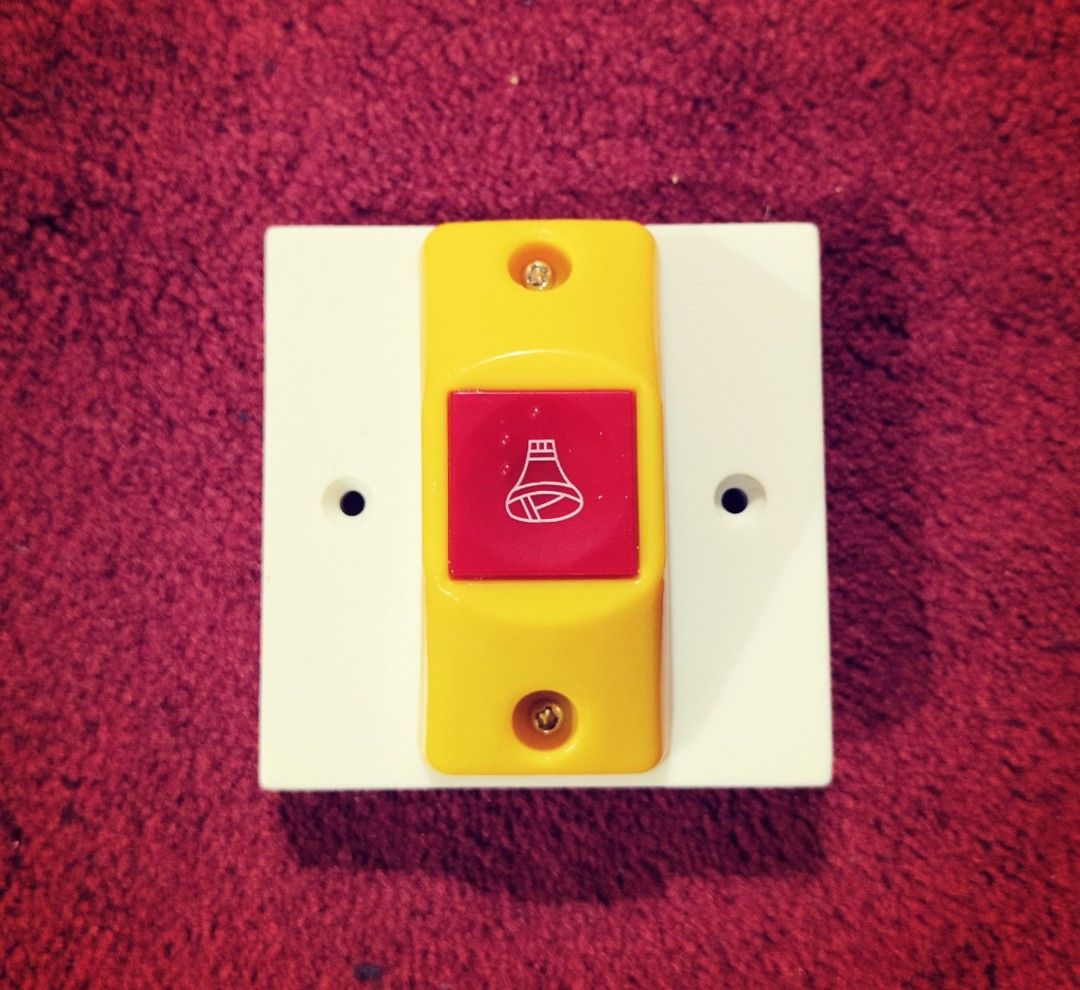 Bus Bell Button Doorbell switch (Category: Peephole Viewers & Doorbells) located in Singapore. Submitted by zacks_garage (Listing ID 1455212356, Image 2). Description: Want something unique for your home entrance? Stand out from the crowd ✌😎 The original bus bell button salvaged from an actual local bus, here upcycled into a bell switch for homes. Adaptable to any bell switch outlet and works with existing bells if its wired up 👍 ◾Size : 86mm x