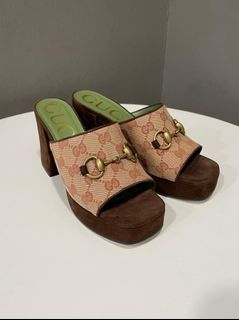Gucci Gucci Horsebit Heel Sandals
