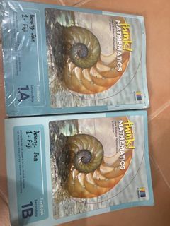 4 books - Think! Mathematics Secondary 1 Workbook & Textbook