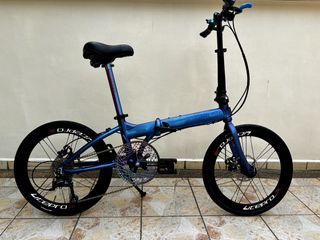 Crius Master D Chameleon Blue - 451 Wheelset Shimano 9 Speed - FOLDIE Foldable Bicycle Rifle Crius Dahon Fnhon Java Hito Litepro
