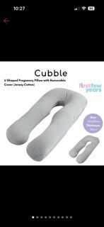 FREE Cubble U Shaped Pregnancy Pillow Jersey Cotton Cover