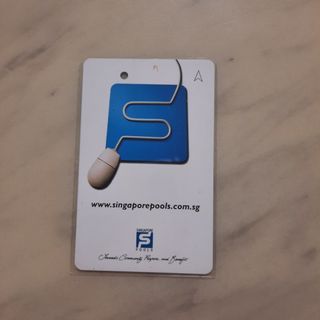 Vintage Singapore pools Mrt card