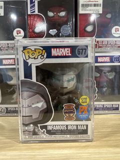 Infamous Iron Man / Doctor Doom Funko Pop (PX Previews Exclusive) (Comic Fest 2020) (Glows in the Dark) Marvel Avengers Doomsday