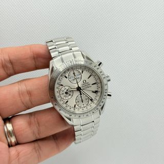 Pre Owned 03/2020 Omega Speedmaster Day-Date Silver Dial 3221.30.00