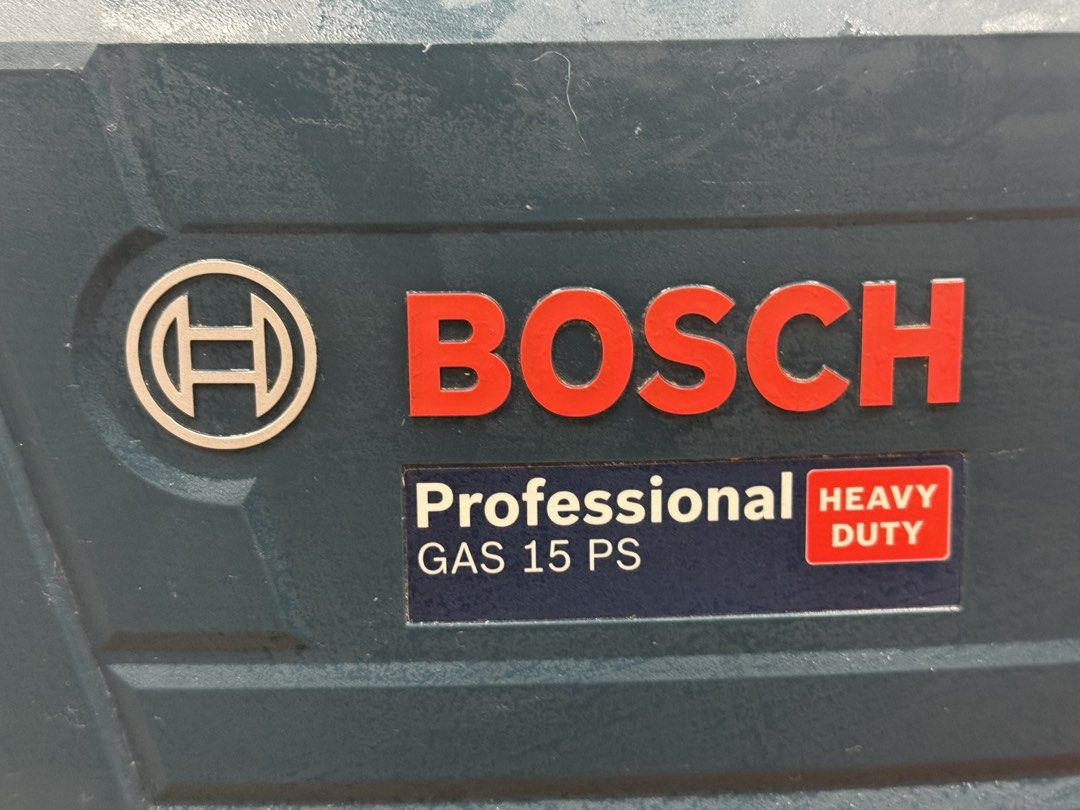 Bosch pro vacuum gas 15 ps heavy duty (Category: Vacuum Cleaner & Housekeeping) located in Singapore. Submitted by xavier231 (Listing ID 1455827010, Image 5). Description: Up for sale is the Bosch vacuum gas 15 PS pro heavy duty shop vac. I used it really sparingly. It was connected to my tablesaw and I only used it when the Table Saw was on. It's still in great condition and works perfectly comes with a hose, a cyclone separator and the vacuum e