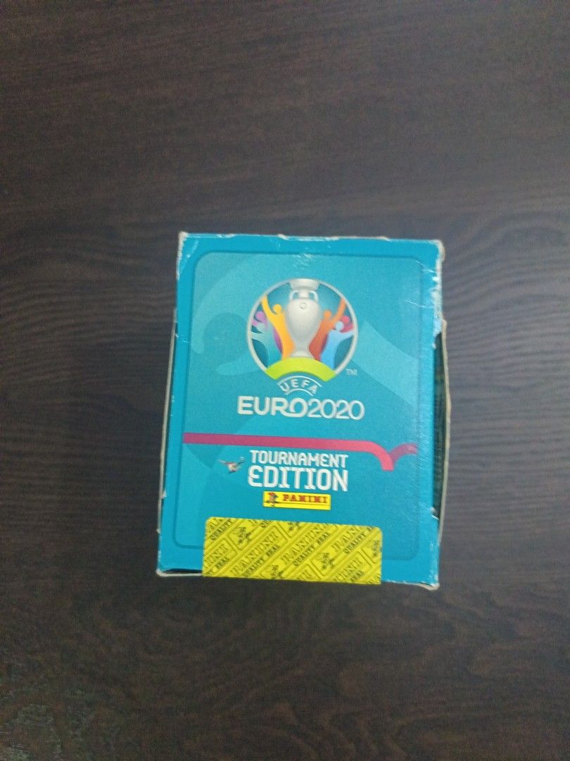 Euro 2020 Panini cards(50packets n album) (unopened) (Category: Card Packs) located in Singapore. Submitted by empan21 (Listing ID 1455773065, Image 4). Description: - Euro 2020 Panini sticker album and booster box - Official Tournament Edition - Sealed booster box for collecting - Relive the excitement of Euro 2020 - Ideal for football and sticker collectors.