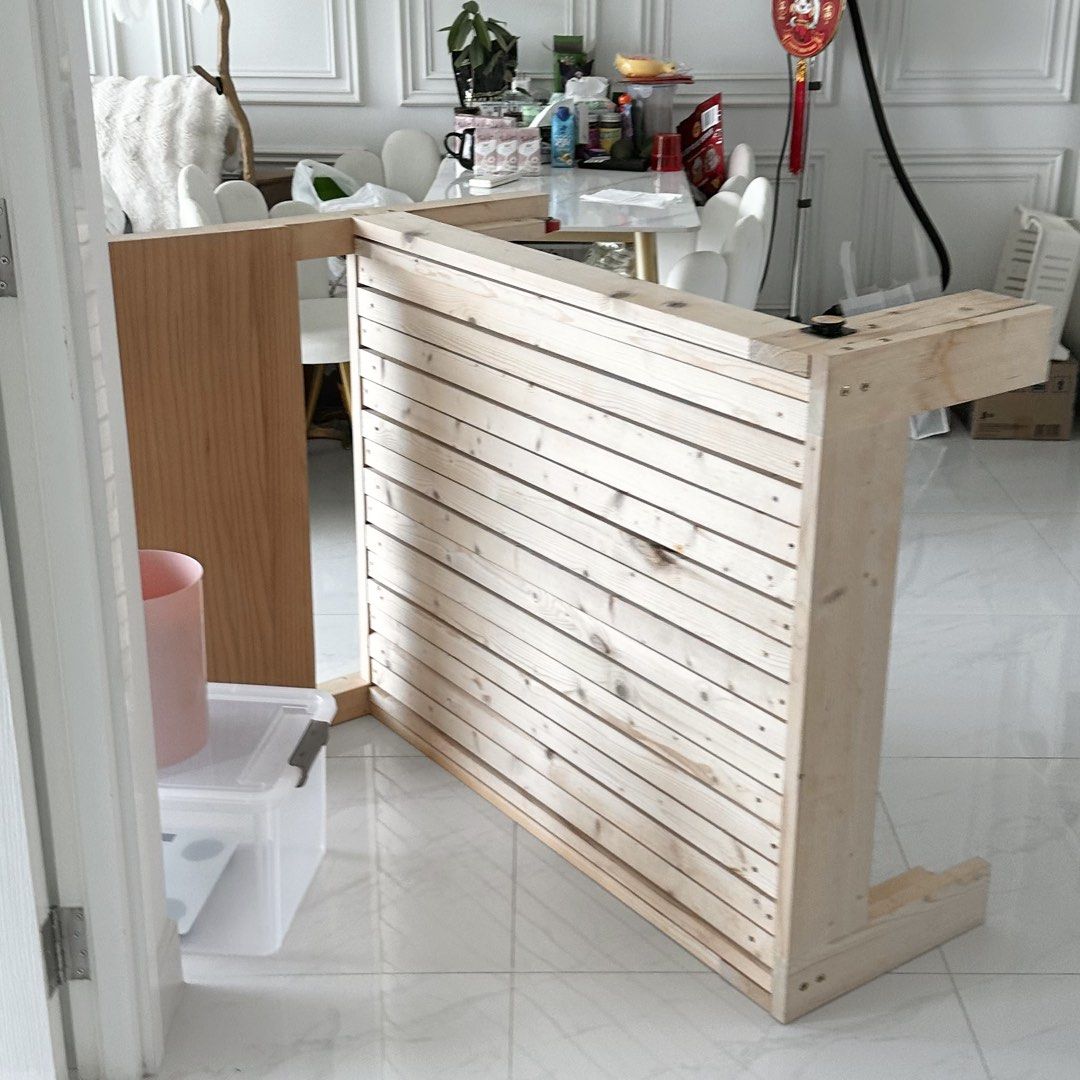 Folding Bed Solid Wood Extendable Bed Frame Sofa Bed Solid Wooden Foldable Bed Single Bed Frame Bed Frame Bed Frame with Grey Mattress (Category: Bed Frames & Mattresses) located in Singapore. Submitted by agirl. (Listing ID 1455738431, Image 5). Description: Actual photos in pic 2,3,4,5 - Wooden bed frame used several weeks - no mattress - original price SGD370 - Pickup only.