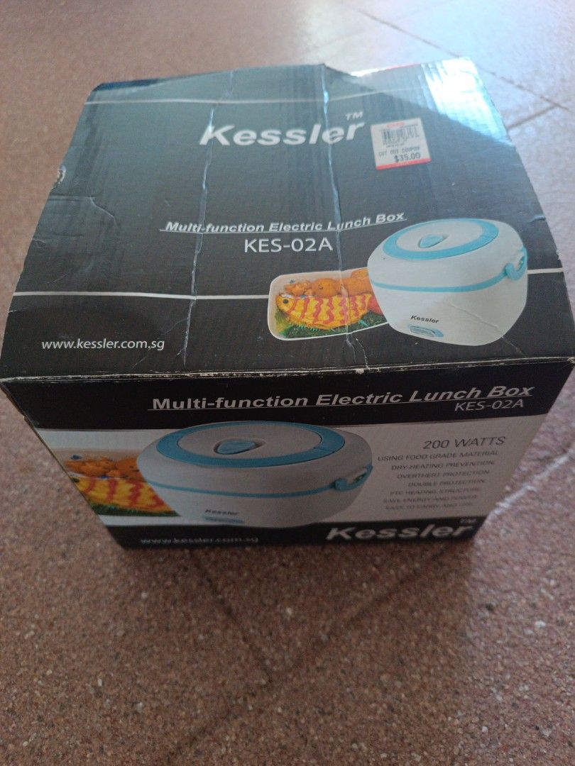 Kessler multi function Electric Lunch Box KES-02A (Category: Cookware & Accessories) located in Singapore. Submitted by seven7stars (Listing ID 1455756462, Image 5). Description: Brand new in box,never used B4, my auntie bought and kept aside Comes with everything including warranty card Meet central areas.