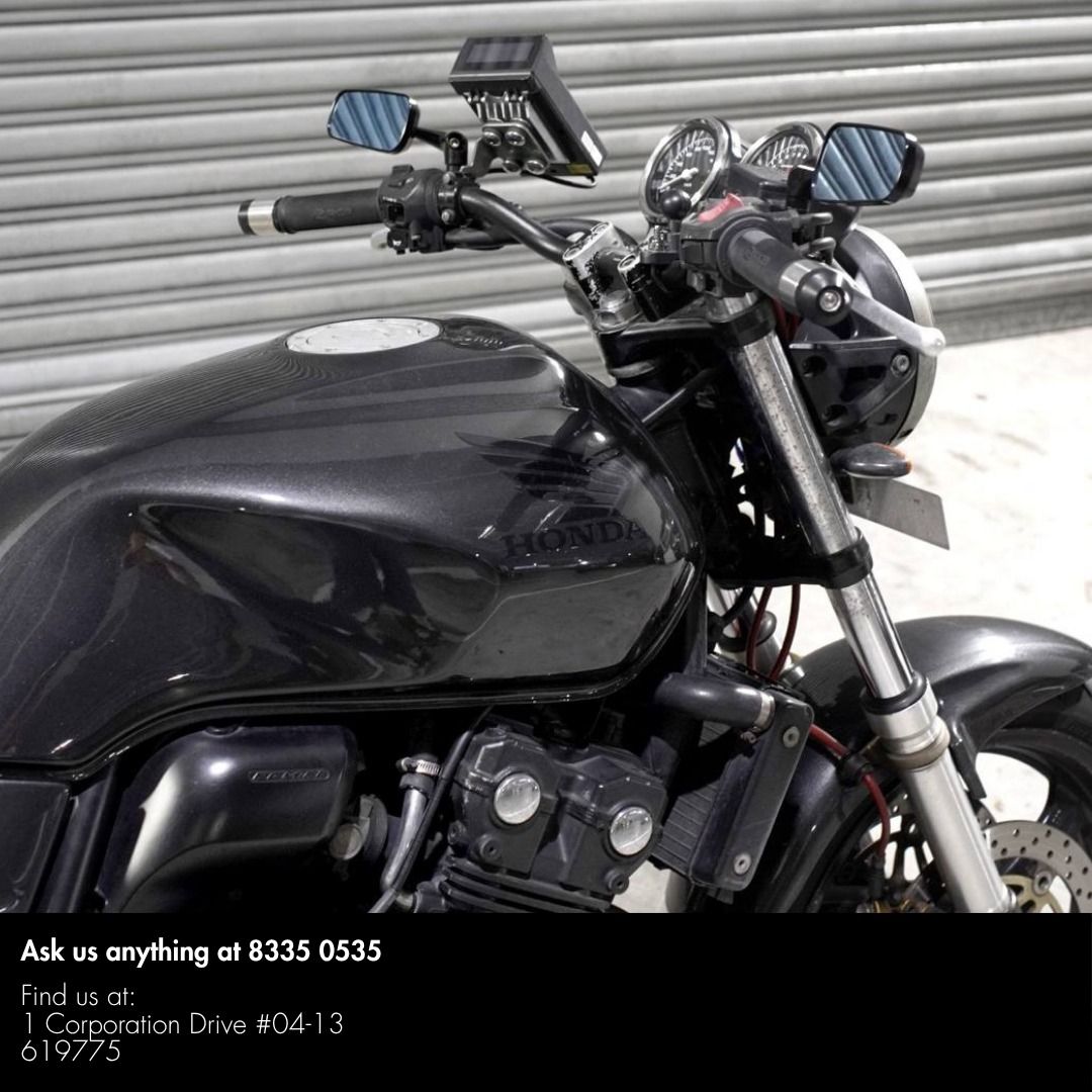 [SALE] HONDA CB400 REVO 1 (Category: Class 2A) located in Singapore. Submitted by throttlesalessg (Listing ID 1455780856, Image 3). Description: HONDA CB400 SUPER 4 REVO 1 COE till 20 JUL 2030 [CONSIGNMENT UNIT] Smooth to ride. View to believe! Comes with: - Yoshimura exhaust - Crashbar - Astar Brake Hose - Seat Block Off - Bar End Balancers - Bitubo Suspension - Rosso 2 Tyres View to believe. Arrange a viewing today! Loans available | Trade-ins 