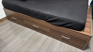 IKEA Inspired Queen Storage Bed Frame