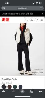 Uniqlo Smart Flare Pants Black Size M