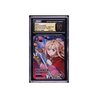 CGC 10 Gem Mint Pristine Asuna 041 Tournament Promos Winner card