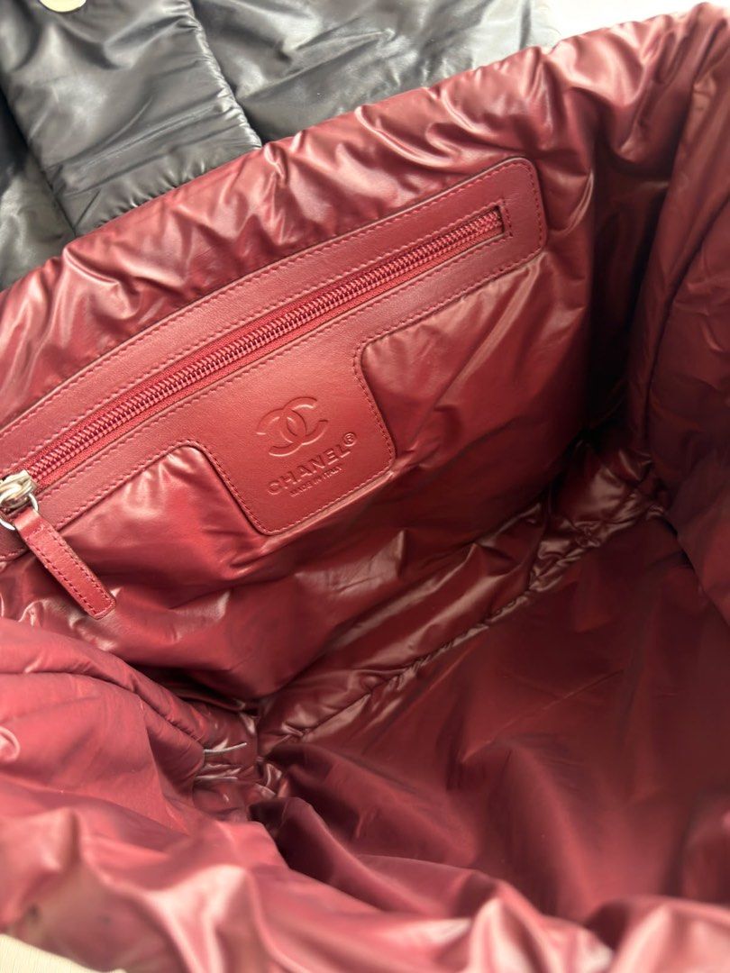 Chanel Coco Cocoon Backpack / Shoulder Bag Nylon Black Silver hardware (Category: Bags & Wallets) located in Singapore. Submitted by yasfinds (Listing ID 1456101015, Image 15). Description: Chanel Coco Cocoon Backpack / Shoulder Bag Excellent condition L36 H27 D10cm Nylon Black Silver hardware Series 13 (year 2009-2010) Comes with bag only F1408 Whats App: Kai @ +65 98263475.