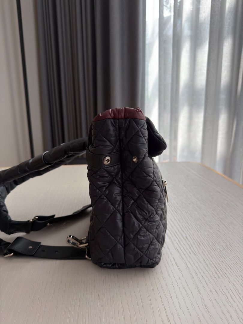 Chanel Coco Cocoon Backpack / Shoulder Bag Nylon Black Silver hardware (Category: Bags & Wallets) located in Singapore. Submitted by yasfinds (Listing ID 1456101015, Image 11). Description: Chanel Coco Cocoon Backpack / Shoulder Bag Excellent condition L36 H27 D10cm Nylon Black Silver hardware Series 13 (year 2009-2010) Comes with bag only F1408 Whats App: Kai @ +65 98263475.